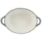 MegaChef 7qt. Gray Oval Enameled Cast Iron Casserole